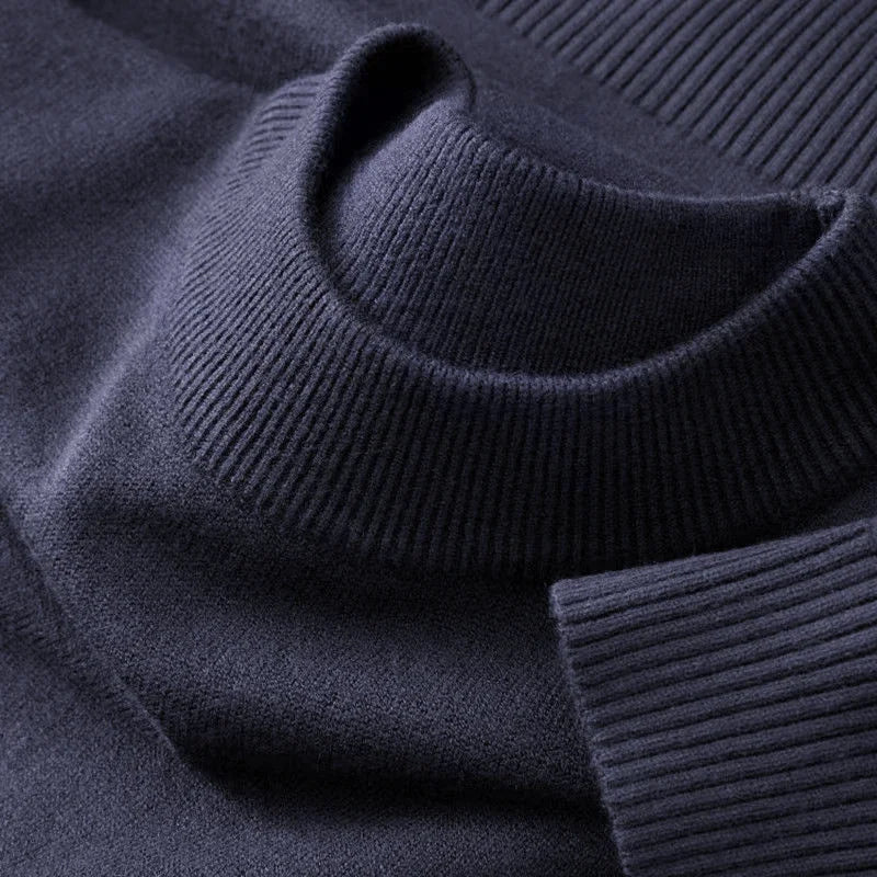 Unisex trui met lange mouwen, ronde hals, fijne brei en geribde boorden
