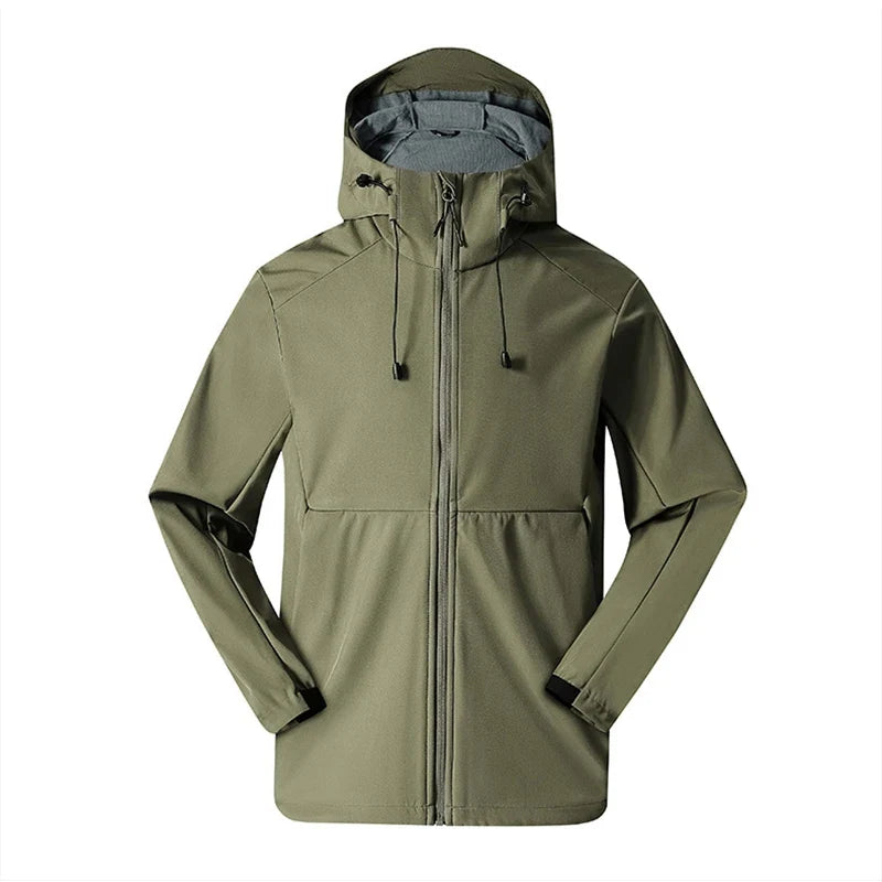 Unisex Kapuzenjacke Winddicht Wasserdicht Warm Gefüttert für Outdoor & Sport