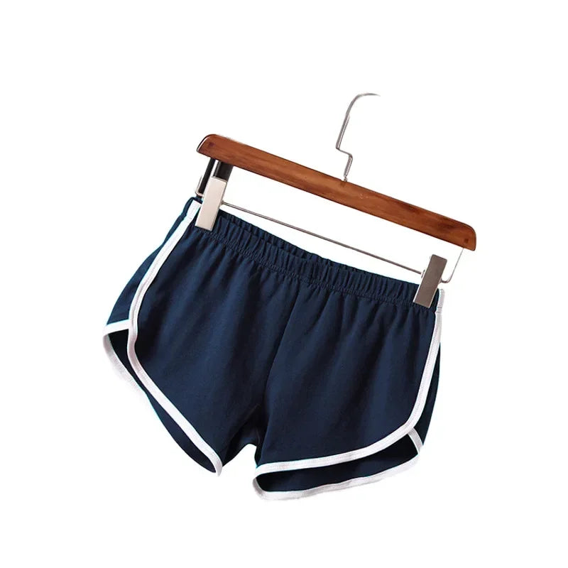 Sportshorts voor dames met witte zoom