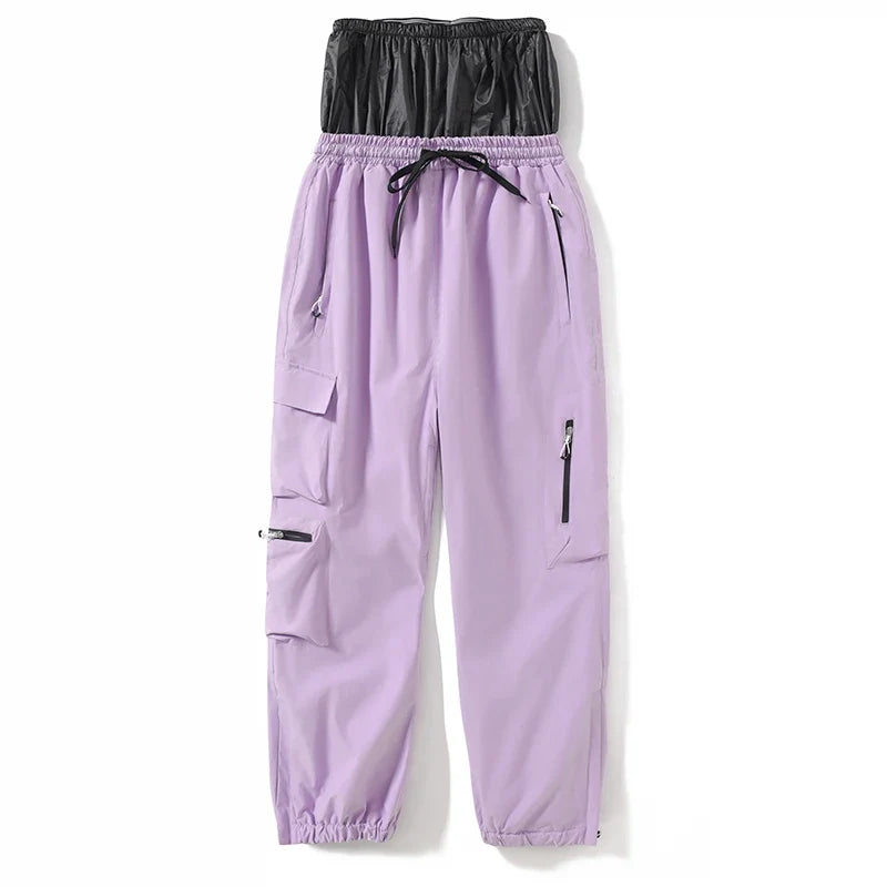 Unisex Cargohose mit elastischem Bund – Schwarz, Pink, Grün, Weiß
