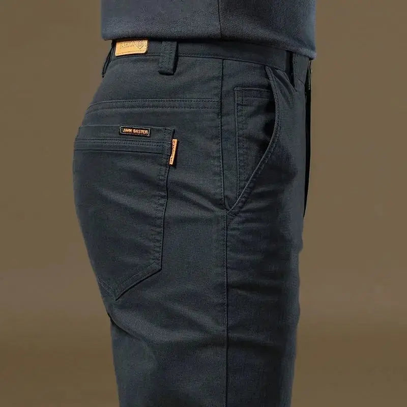 Herren Freizeithose Slim Fit Chino Hose mit Taschen
