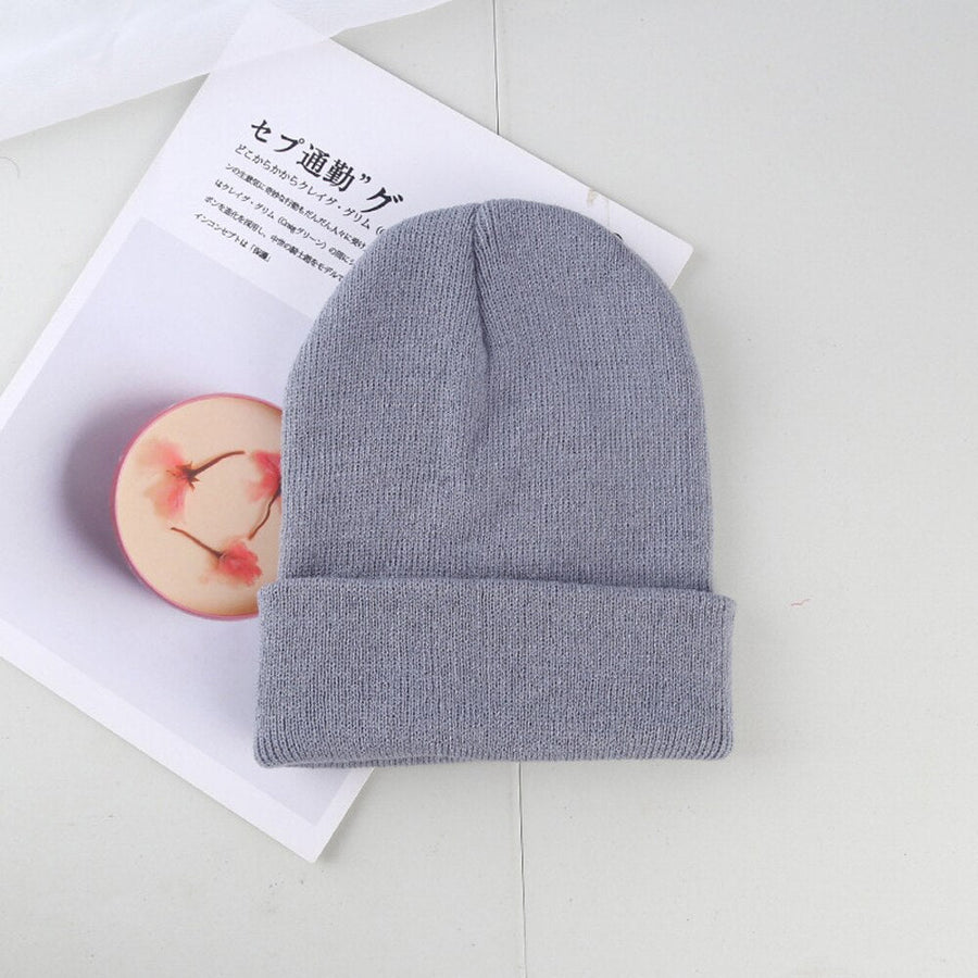 Unisex Strickmütze Beanie mit Umschlag - Winter