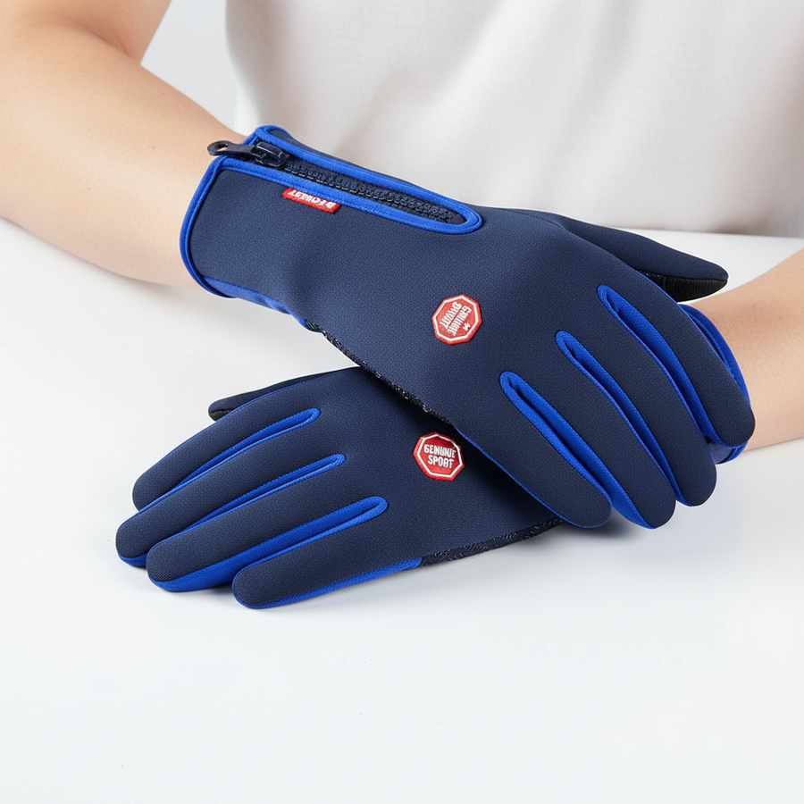 Winter Outdoor Handschuhe mit Reißverschluss, rutschfester Handfläche, in verschiedenen Farben