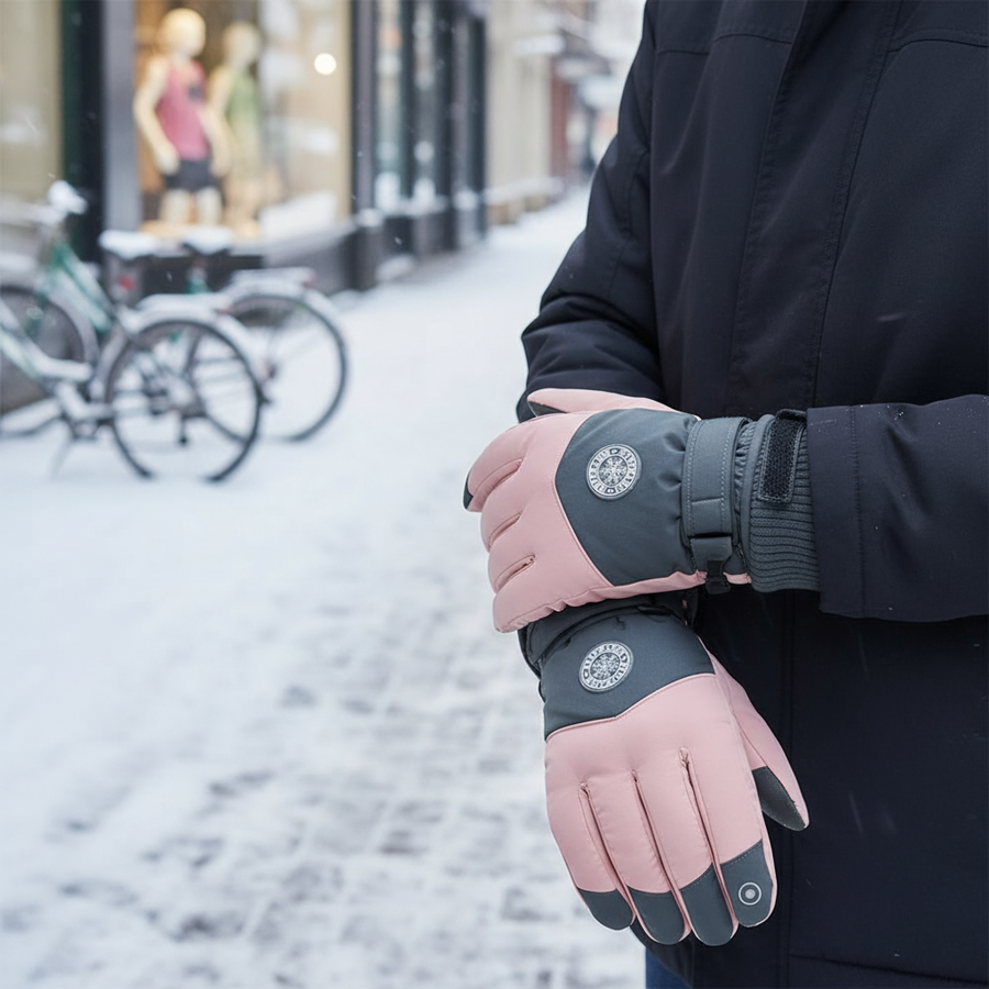 Winterhandschuhe mit Touchscreen-Funktion & verstellbarem Riemen für Damen