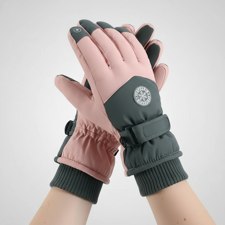 Winterhandschuhe mit Touchscreen-Funktion & verstellbarem Riemen für Damen