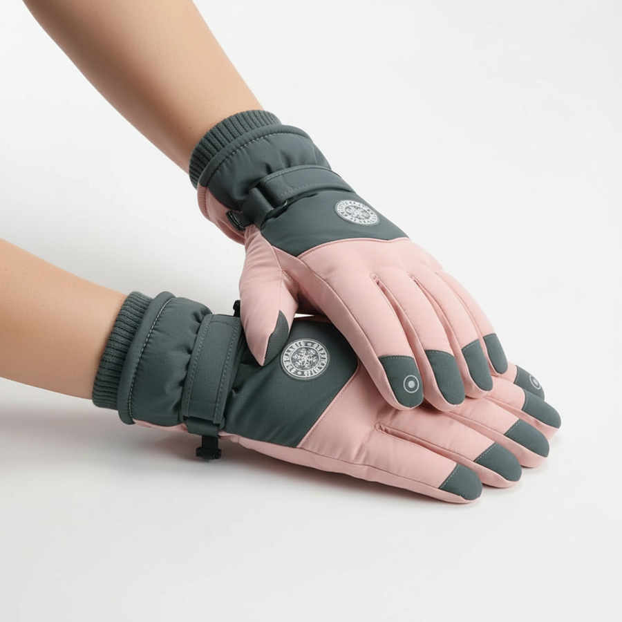 Winterhandschuhe mit Touchscreen-Funktion & verstellbarem Riemen für Damen
