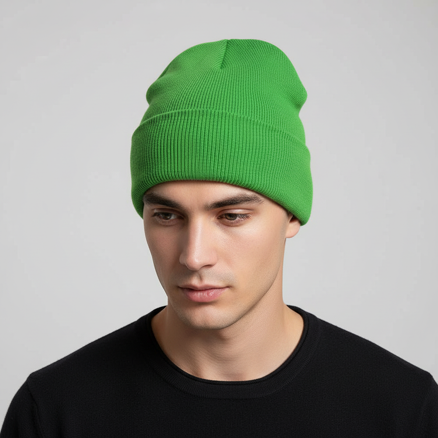Unisex Strickmütze Beanie Rippstrick Einheitsgröße