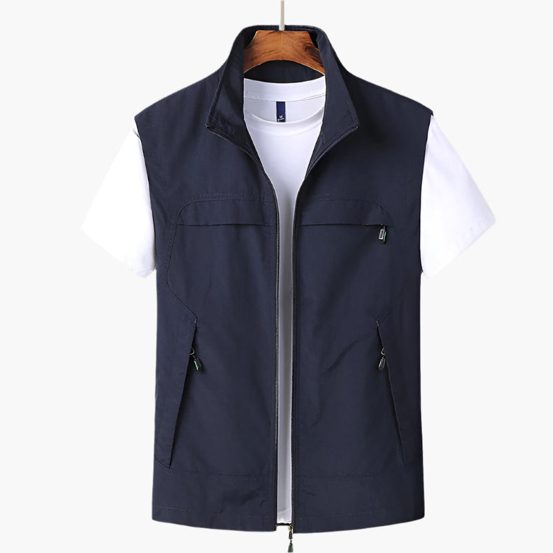 Herren Freizeitweste Modern – Vielseitige ärmellose Outdoor-Weste für Alltag und Freizeit
