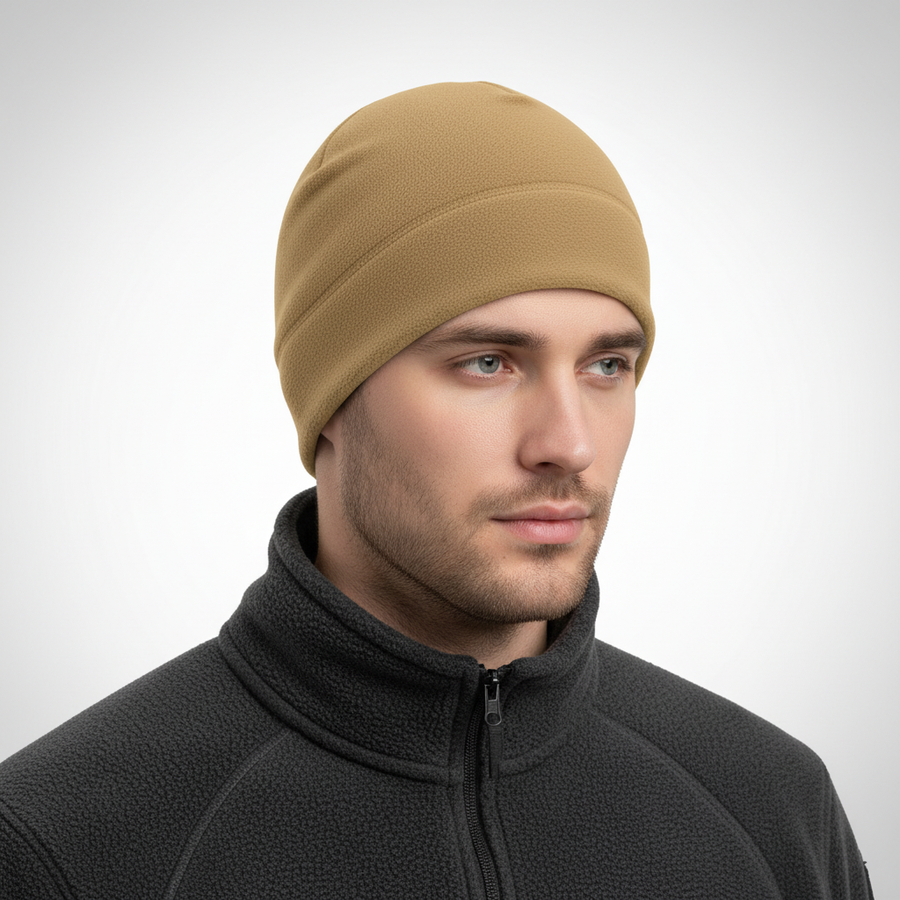 Fleece-beaniemuts voor uniseks - lichte thermische gebreide muts voor buiten