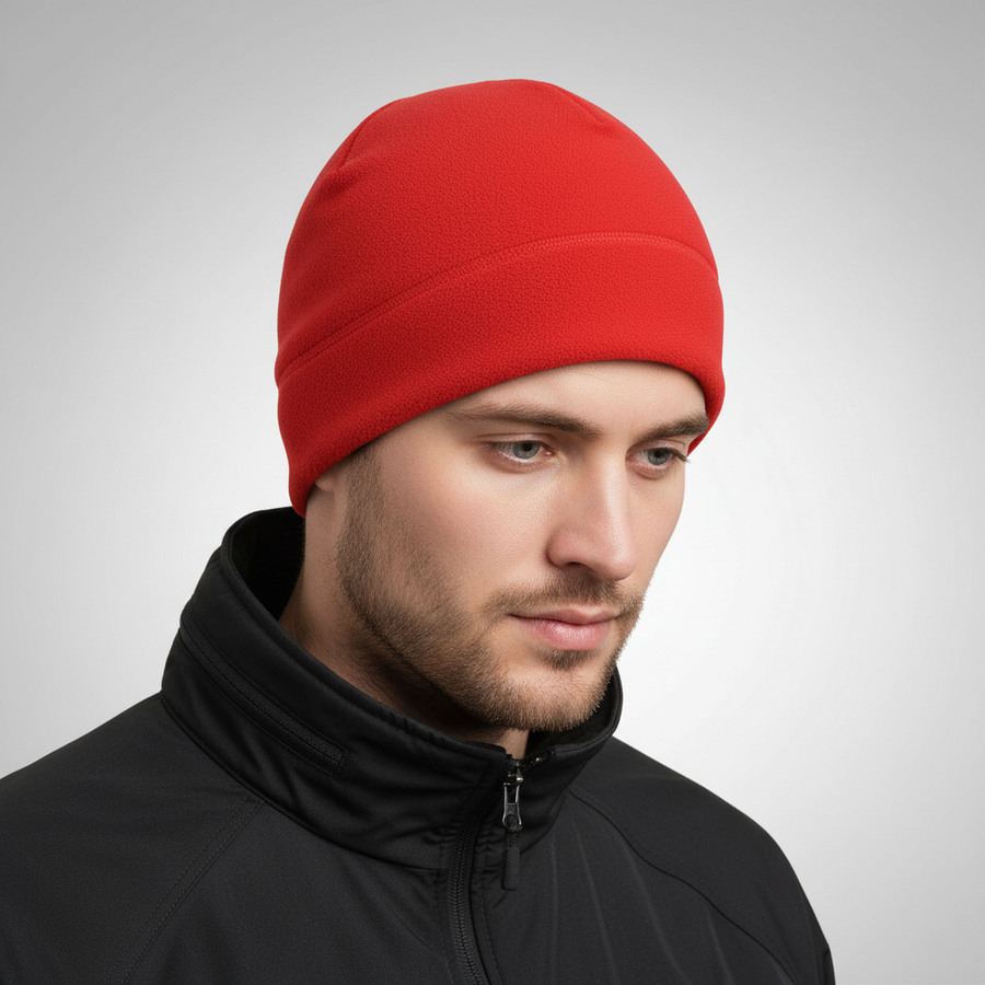 Fleece-beaniemuts voor uniseks - lichte thermische gebreide muts voor buiten