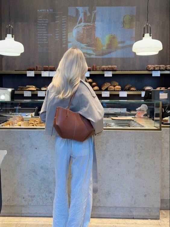 Damen Vintage Tote Bag – Modische Shopper Handtasche für Alltag & Freizeit