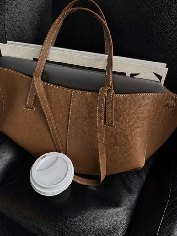 Damen Vintage Tote Bag – Modische Shopper Handtasche für Alltag & Freizeit