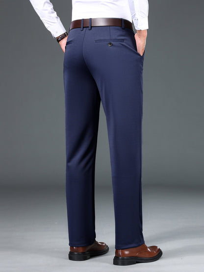 Herren Business-Hose mit warmem Futter – Schwarz, Dunkelblau, Grau