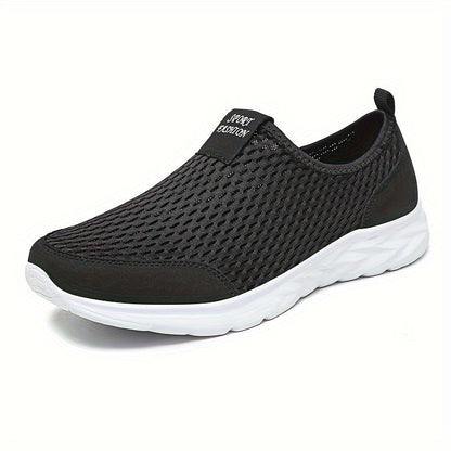 Herren Mesh-Slip-On Sportschuhe für Freizeit und Training – Atmungsaktive Sneaker