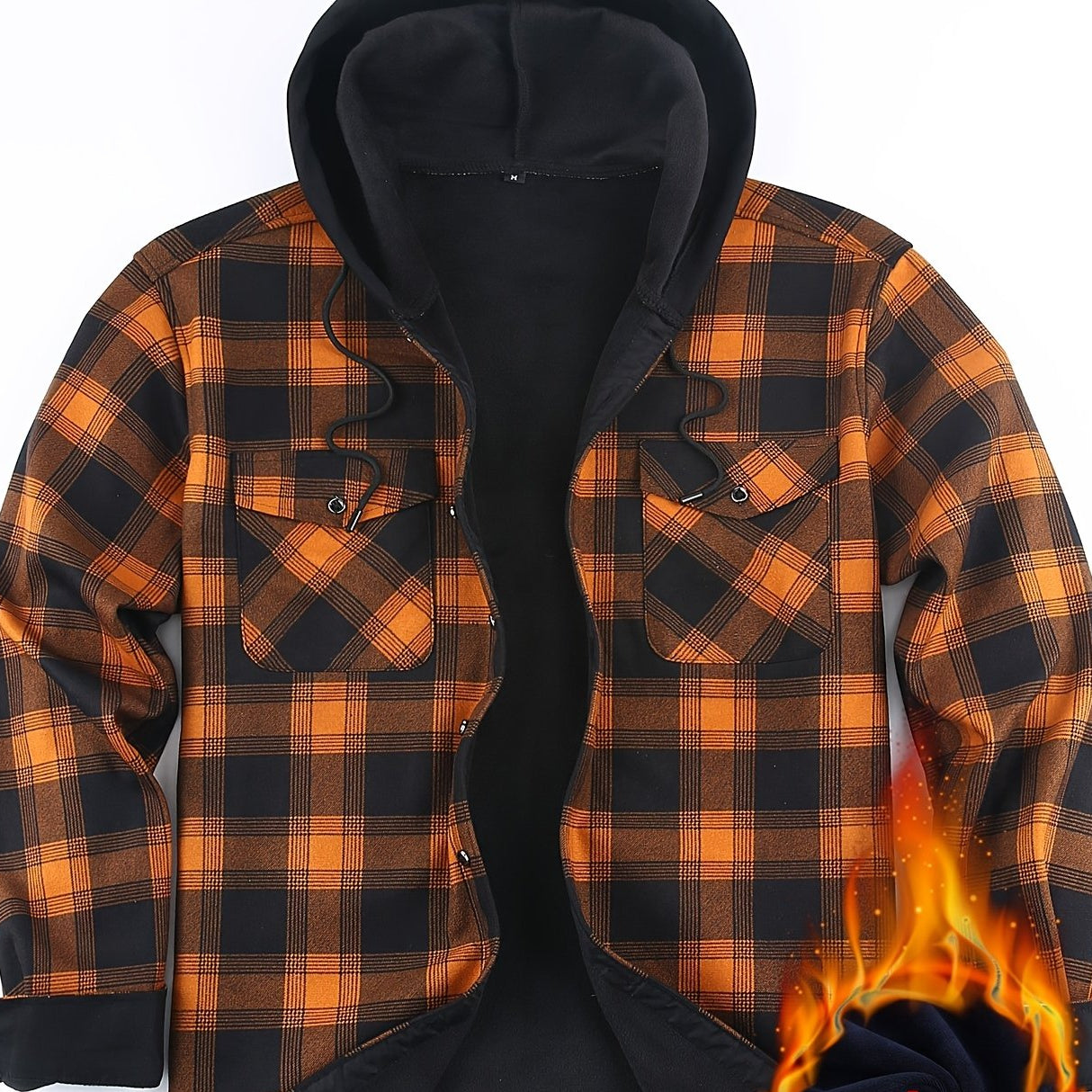 Herren Karo Hemdjacke mit Kapuze – Wärmende Freizeitmode für Outdoor und Alltag