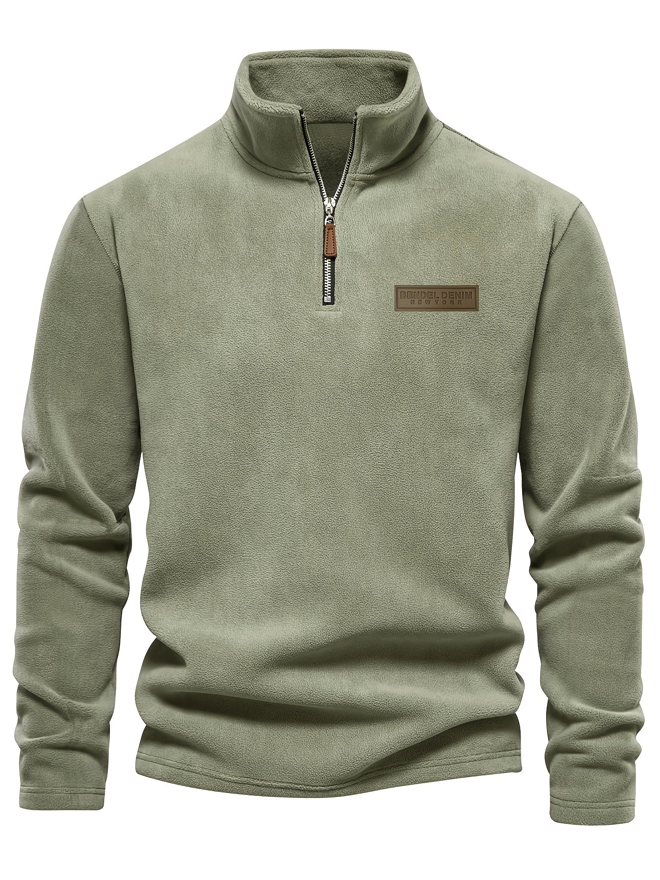 Herren Quarter-Zip Pullover – Moderner Freizeitstil mit Stehkragen und dezentem Logo