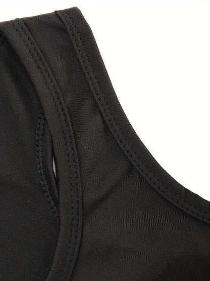 Damen Tanktop mit Skelett Deadlift Motiv – Fitness & Freizeit, Racerback Stil