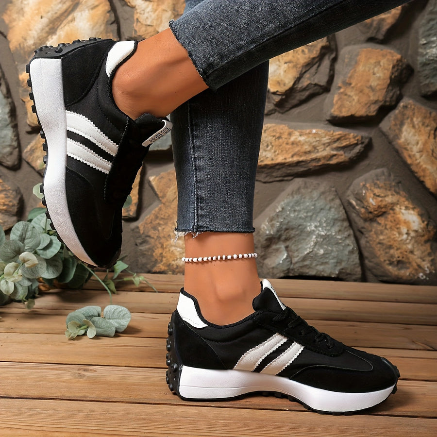 Damen Retro Sneaker im Casual-Stil für Alltag und Freizeit