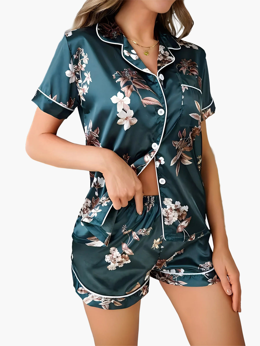 Elegant Floral Printed Loungewear Set