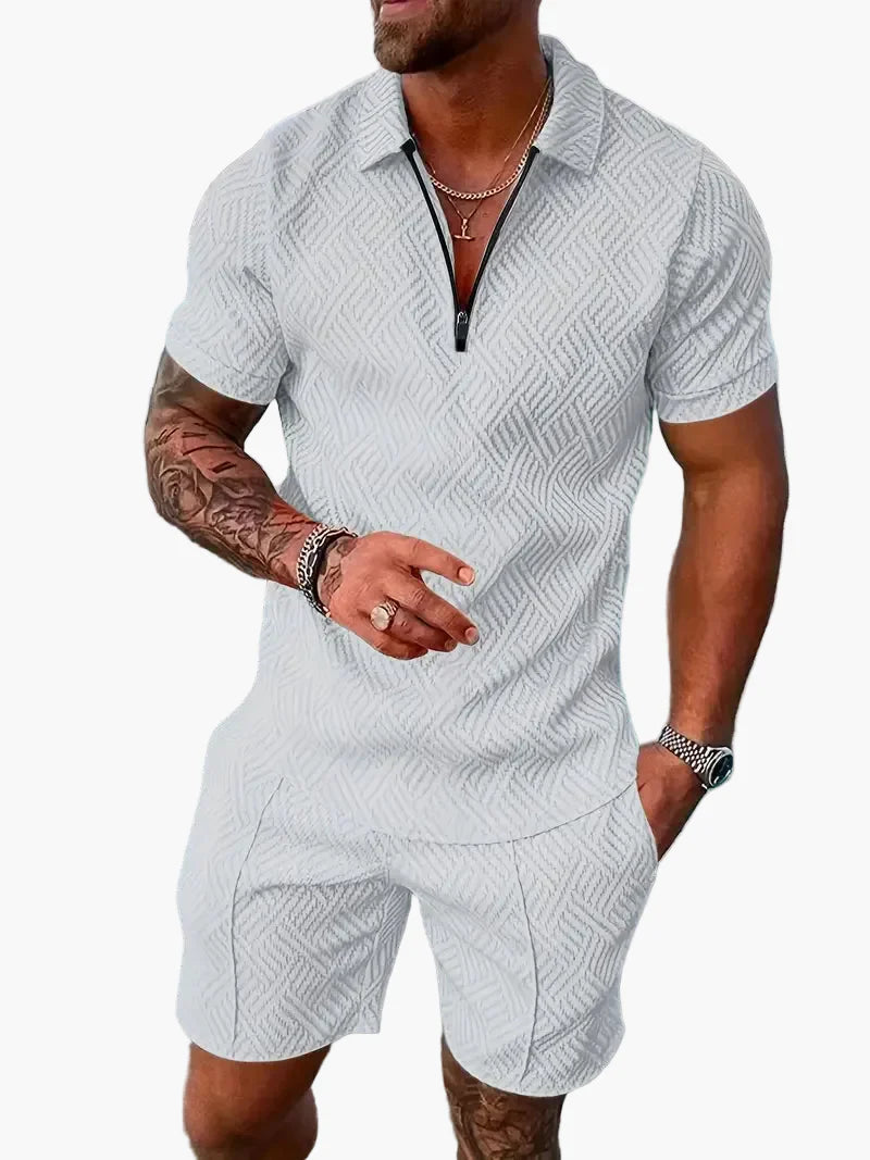 Herren Sommer Polo Set – Modernes Poloshirt & Shorts für Freizeit, Urlaub und Alltag