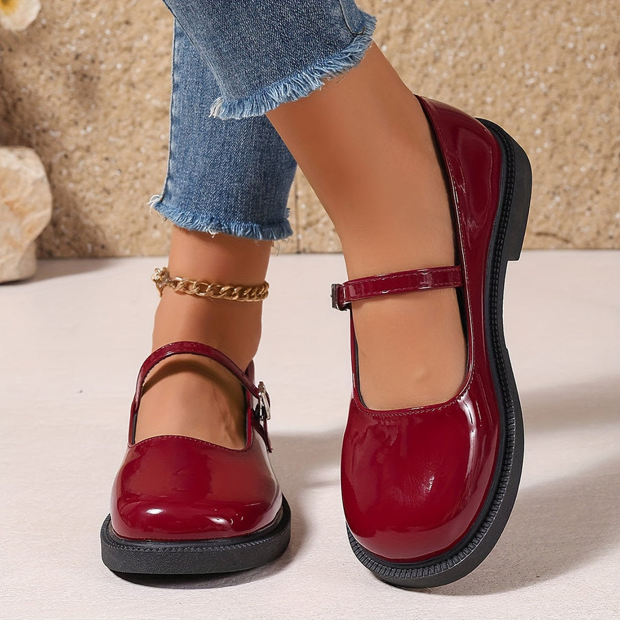 Damen Mary Jane Schuhe im Preppy-Stil – Bequeme Ballerinas für Alltag & Freizeit