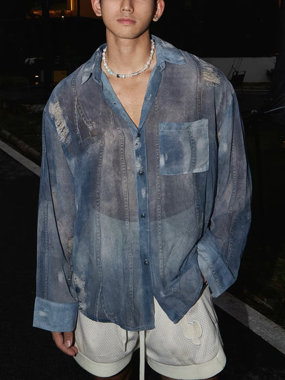 Herren Oversized Hemd und Shorts Set im lässigen Freizeitstil – Modernes Design für Strand und Alltag