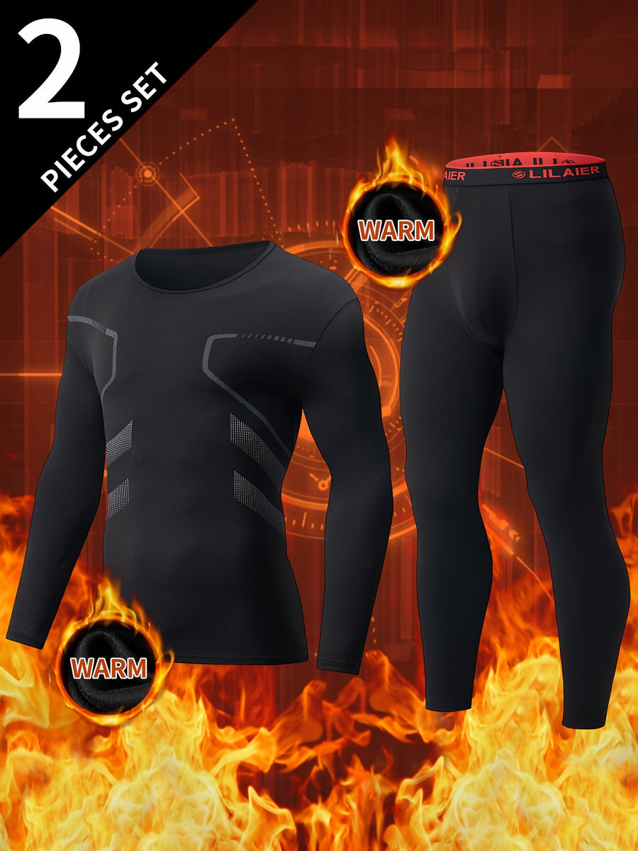 Thermo Unterwäsche Set Herren Langarmshirt & Hose 2-teilig