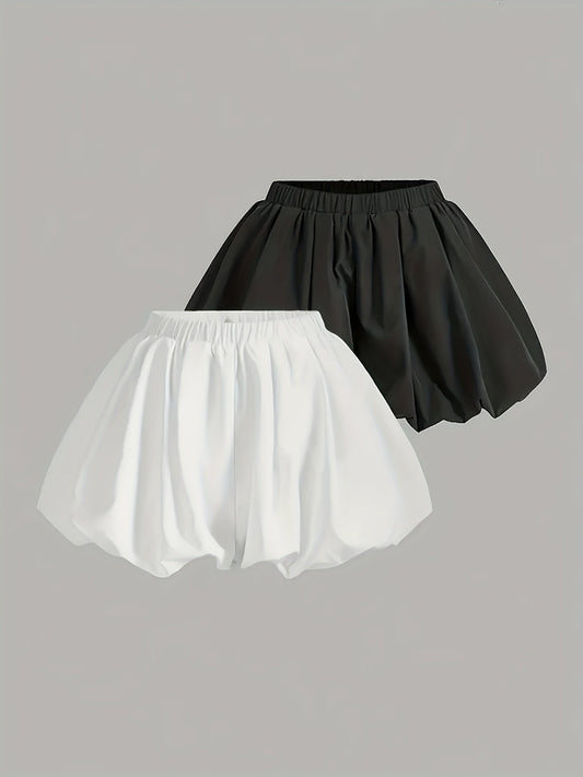 Damen Ballonshorts Modisch Voluminöses Design Freizeit