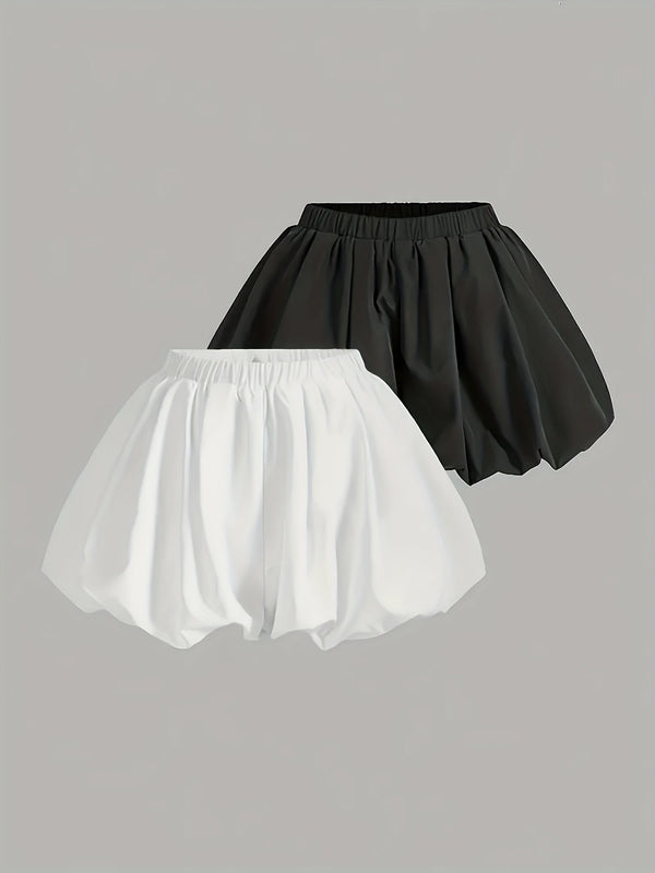Damen Ballonshorts Modisch Voluminöses Design Freizeit