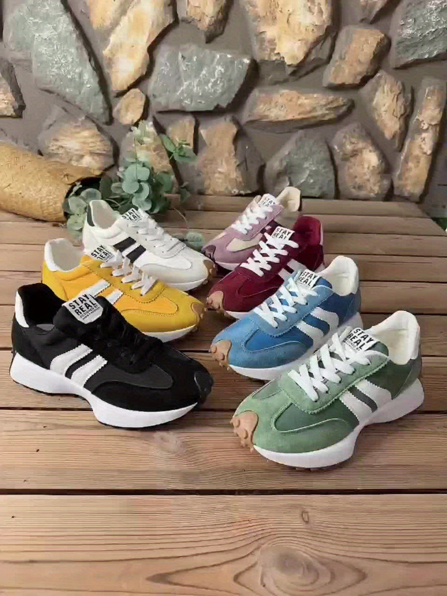 Damen Retro Sneaker im Casual-Stil für Alltag und Freizeit
