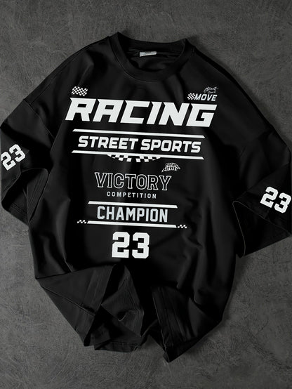 Herren Streetwear Racing Champion T-Shirt – Sportliches Freizeitshirt mit Print