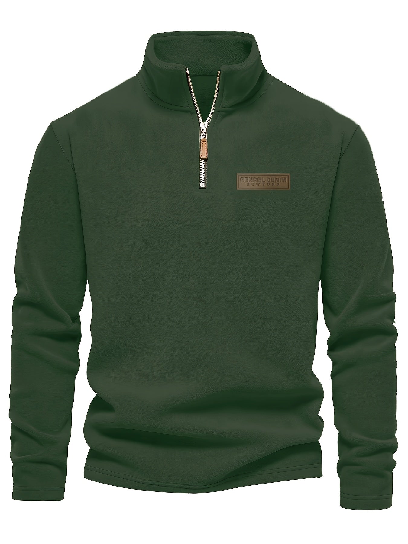 Herren Quarter-Zip Pullover – Moderner Freizeitstil mit Stehkragen und dezentem Logo