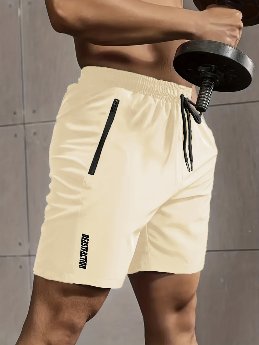 Herren Sportshorts mit Zipper-Taschen – Trainingsshorts Fitness & Workout