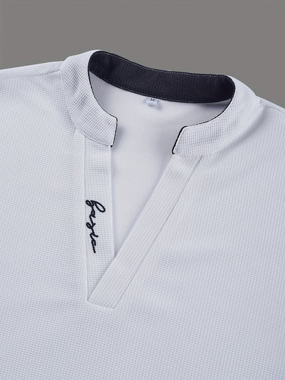 Herren Modernes V-Ausschnitt T-Shirt für Freizeit und Business-Casual