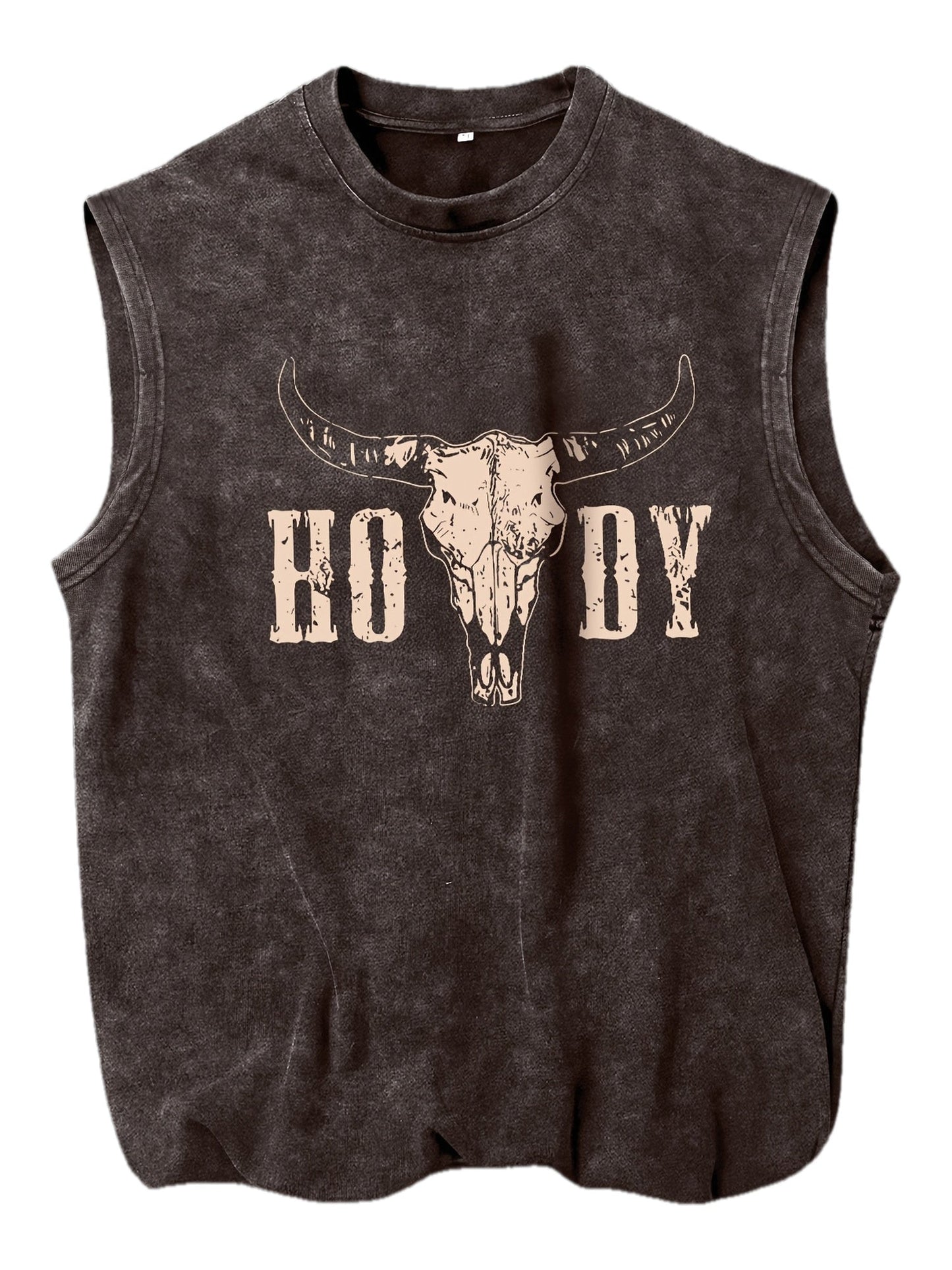 Herren Ärmeloses Western Shirt mit Print – Casual Streetwear für Outdoor und Festivals