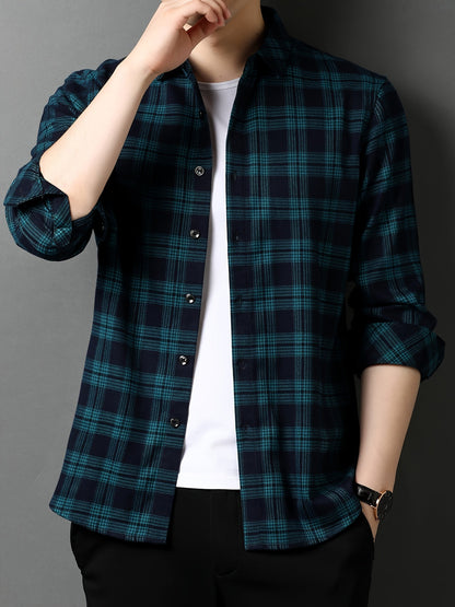 Herren Karohemd Modern Fit – Elegantes Business und Freizeit Hemd