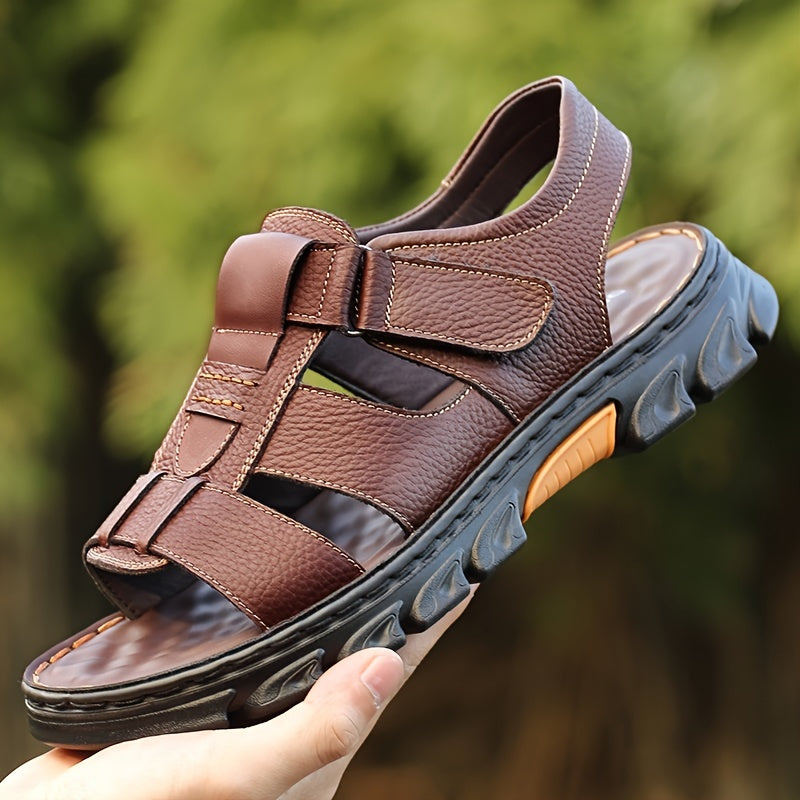 Herren Outdoor Komfortsandalen – Freizeit und Urlaub, Bequeme Gehsandalen mit Klettverschluss