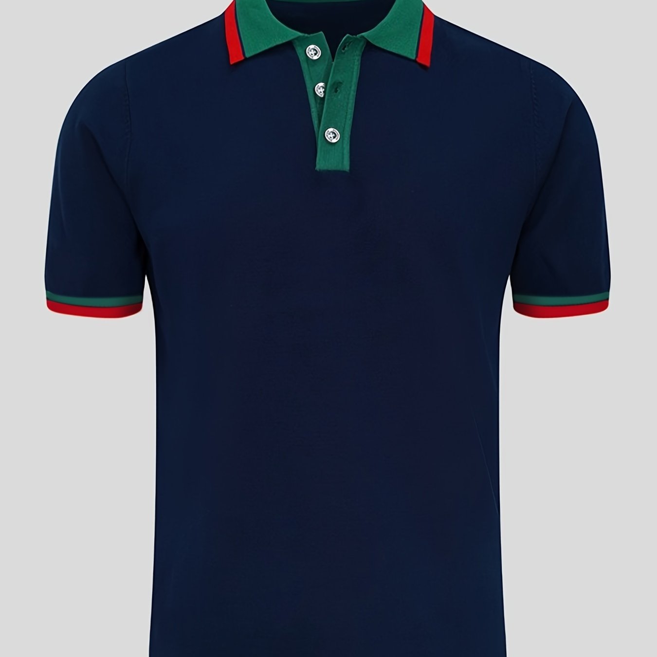 Herren Polohemd mit Kontrastkragen – Eleganter Freizeitstil für Alltag und Büro