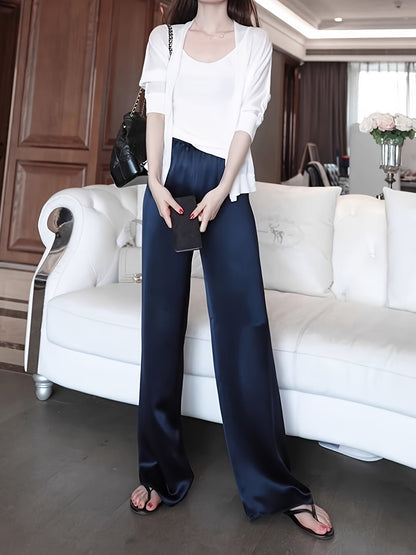 Damen Weitbeinige Businesshose mit elegantem Schnitt – Modern und vielseitig