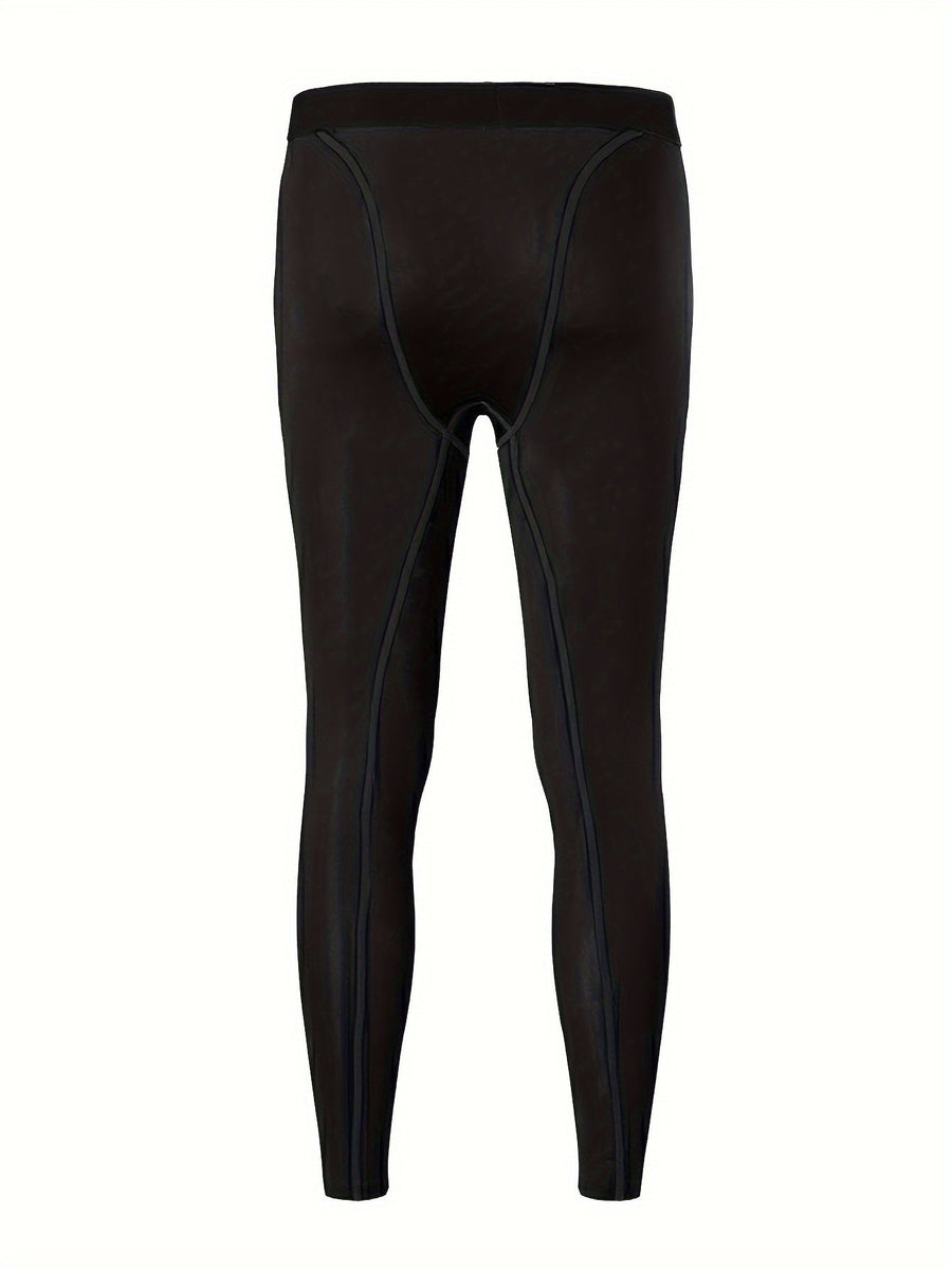 Herren Thermounterhose Kompressions-Leggings Schwarz 3er-Pack
