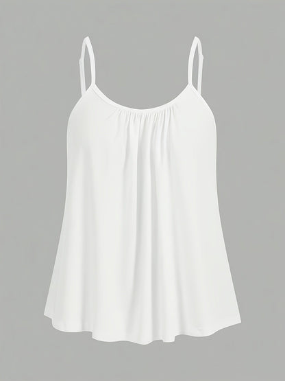 Damen Spaghettiträger Top Set – Locker geschnittene, elegante Basics für Alltag & Freizeit
