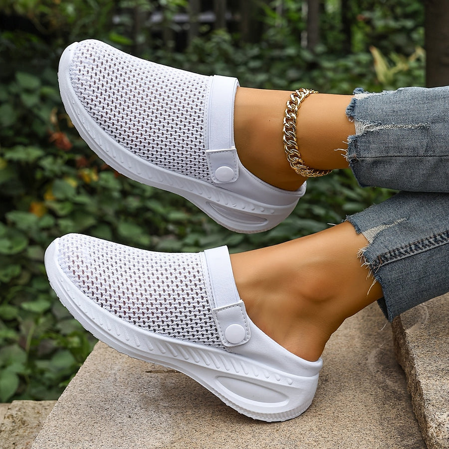 Damen Slip-On Mesh Clogs mit Komfort und sportlichem Design