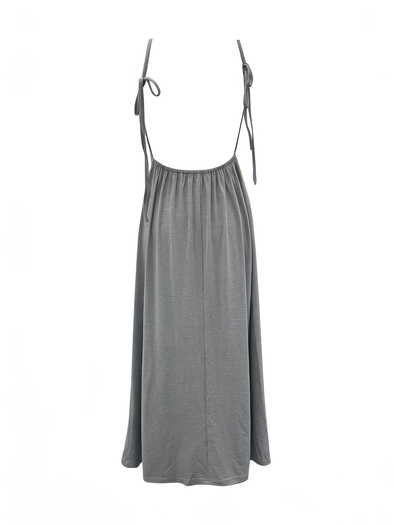 Damen Maxikleid mit Rückenausschnitt und Schlitz – Elegantes Abend- & Partykleid