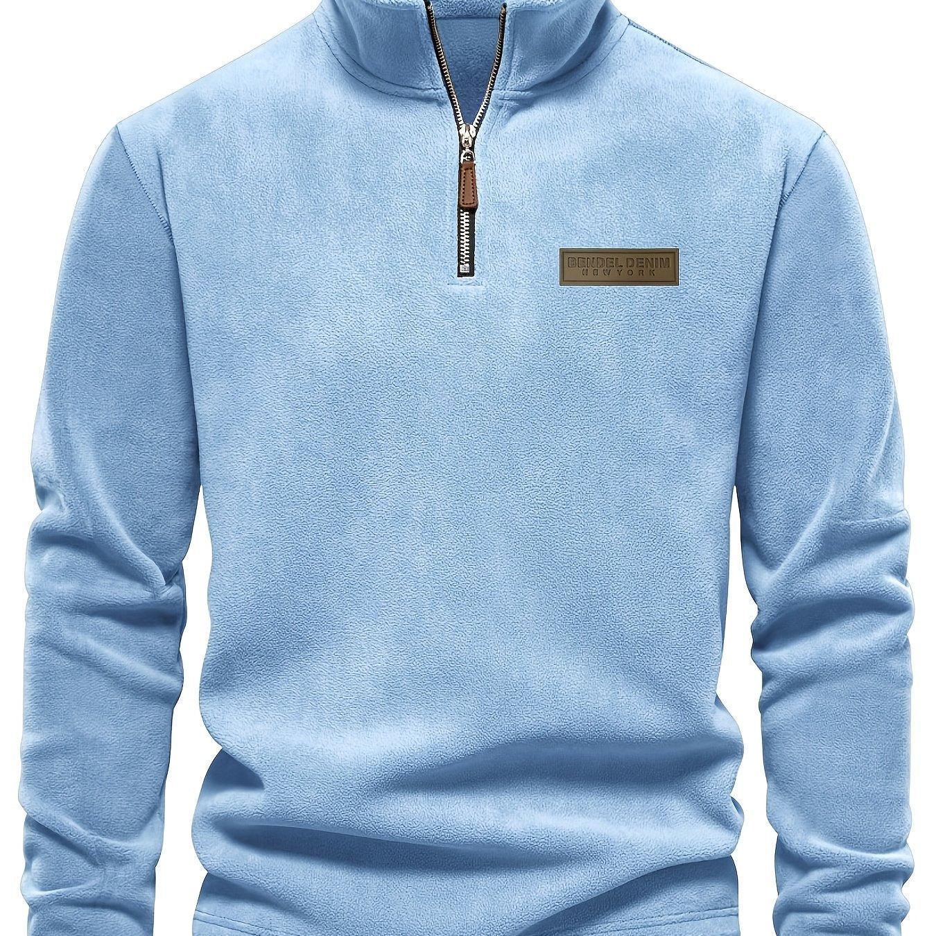 Herren Quarter-Zip Pullover – Moderner Freizeitstil mit Stehkragen und dezentem Logo