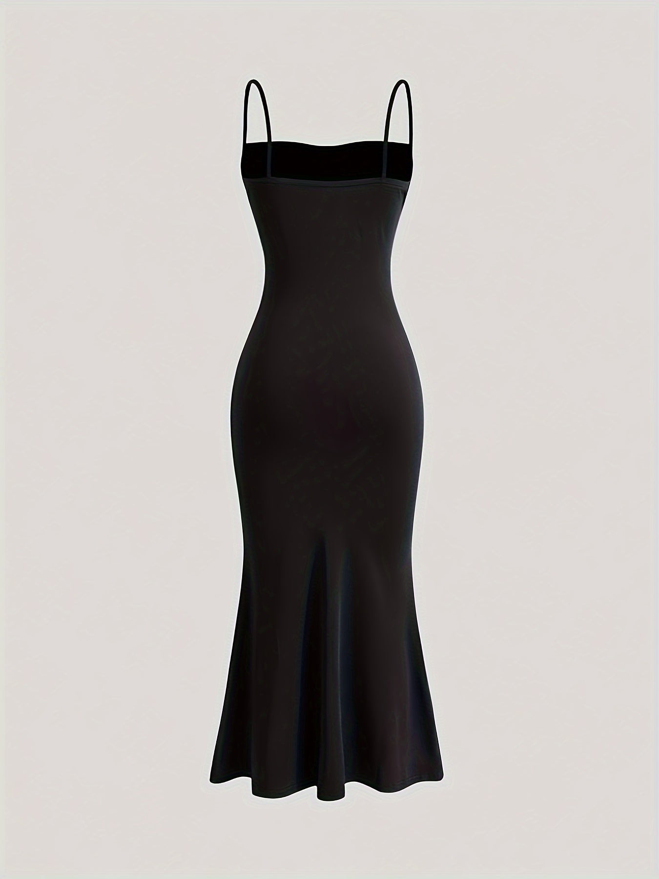 Damen Abendkleid mit Raffungen und Spaghettiträgern – Elegantes Maxikleid für festliche Anlässe
