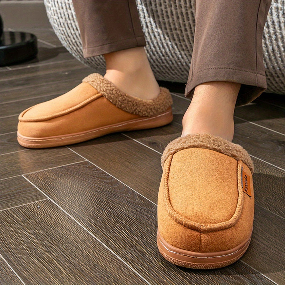 Unisex Winter Hausschuhe Slipper gefüttert mit weichem Plüschrand – verschiedene Farben