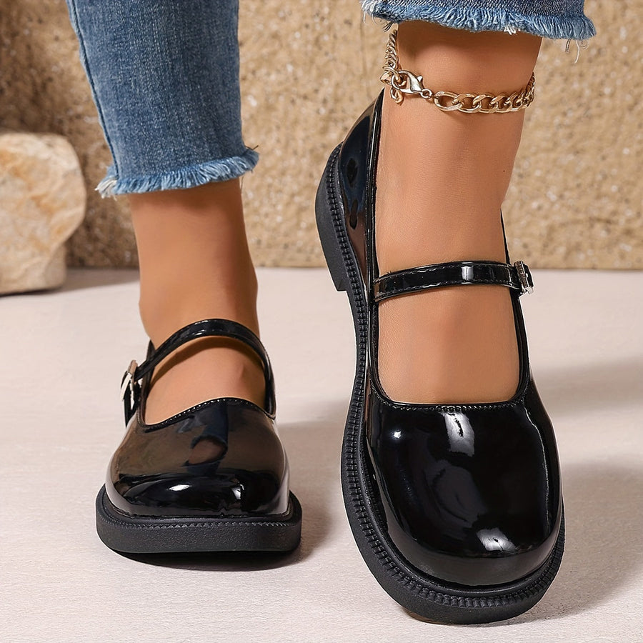 Damen Mary Jane Schuhe im Preppy-Stil – Bequeme Ballerinas für Alltag & Freizeit