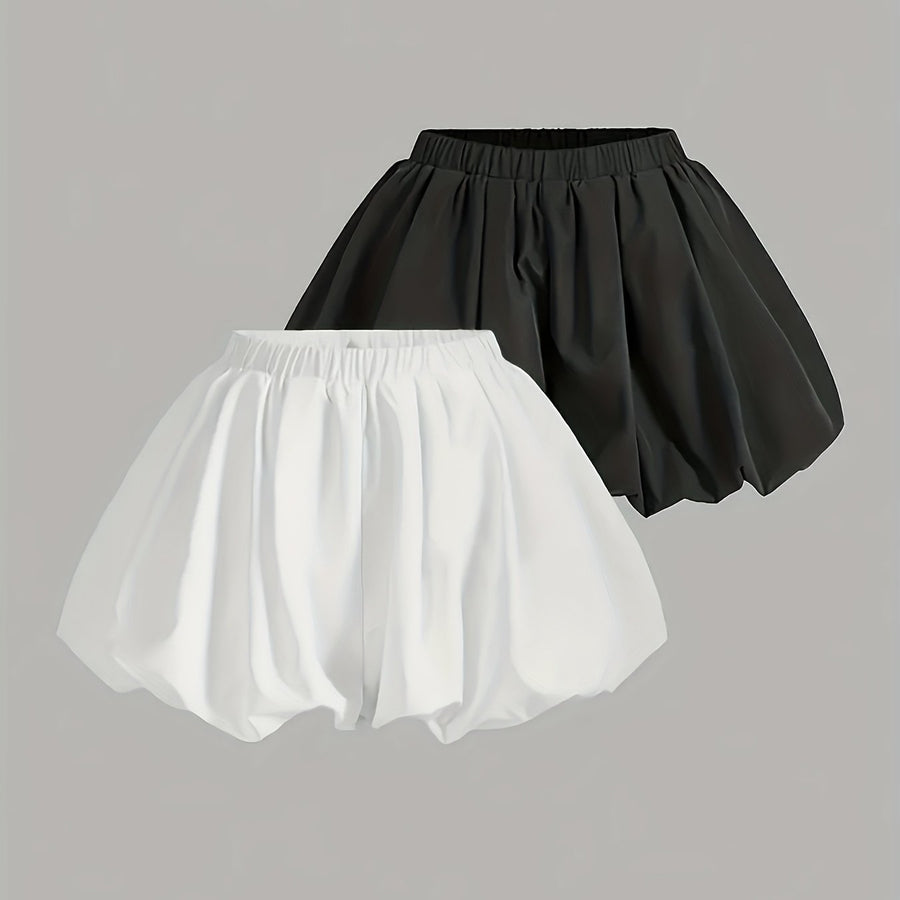Damen Ballonshorts Modisch Voluminöses Design Freizeit