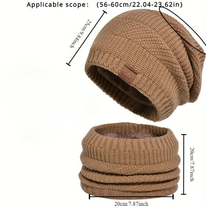 Winter Set 4-teilig Mütze Schal Handschuhe Socken gefüttert Strick warm