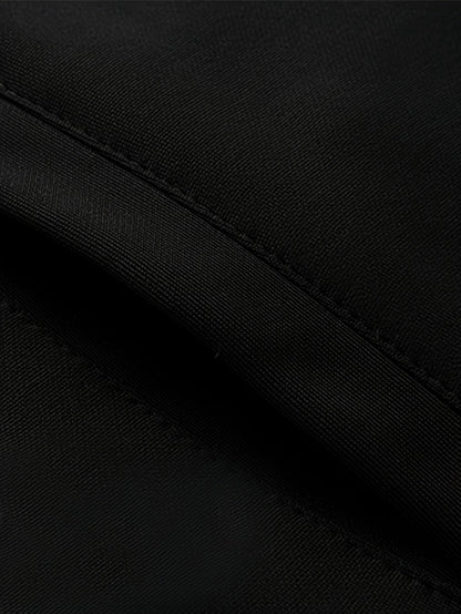Herren 3-teiliges Sportoutfit mit Stehkragen-Trainingsjacke, Jogginghose und Steppweste